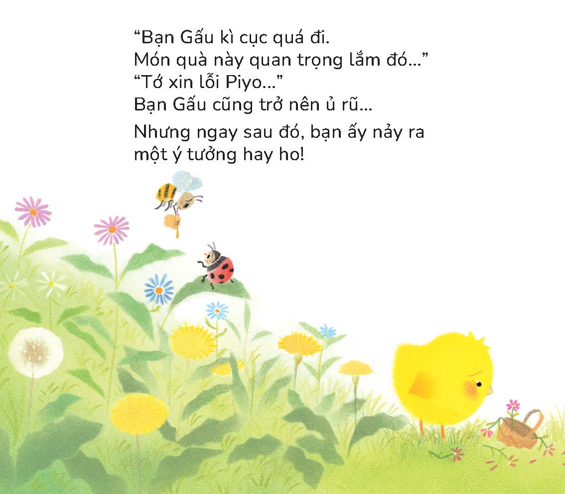 Gà con Piyo đến Thăm bà - Sách tranh Pop-up