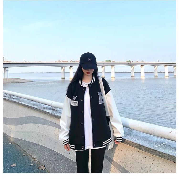 ÁO KHOÁC HOODIE SWEATER PHONG CÁCH BOMBER CHỮ R SIÊU CÁ TÍNH TRẺ TRUNG NĂNG ĐỘNG
