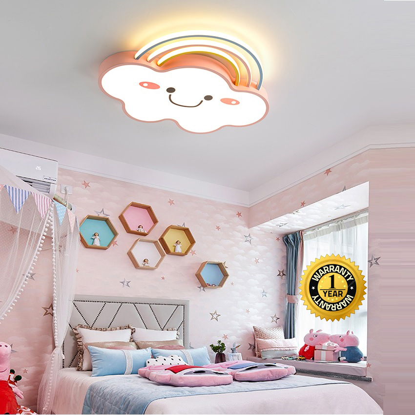 Đèn mâm LED ốp trần hình đám mây công suất 41W sáng đổi màu MN091