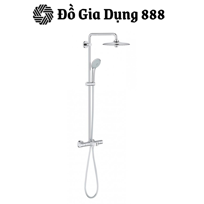 Bộ Sen Tắm Cây Cao Cấp GROHE EUPHORIA 26114001, Tiêu Chuẩn Châu Âu, Chống Vôi Hóa, Tự Tạo Bọt Khí, Made In Portugal