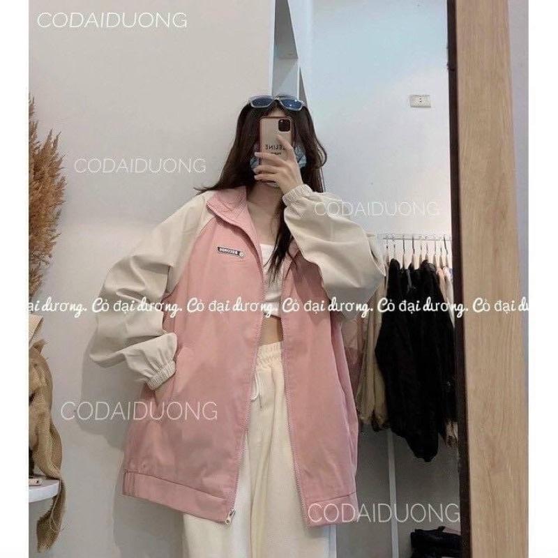 Áo khoác dù from rộng hai lớp dày dặn rap lăn tat phong cách hàn quốc