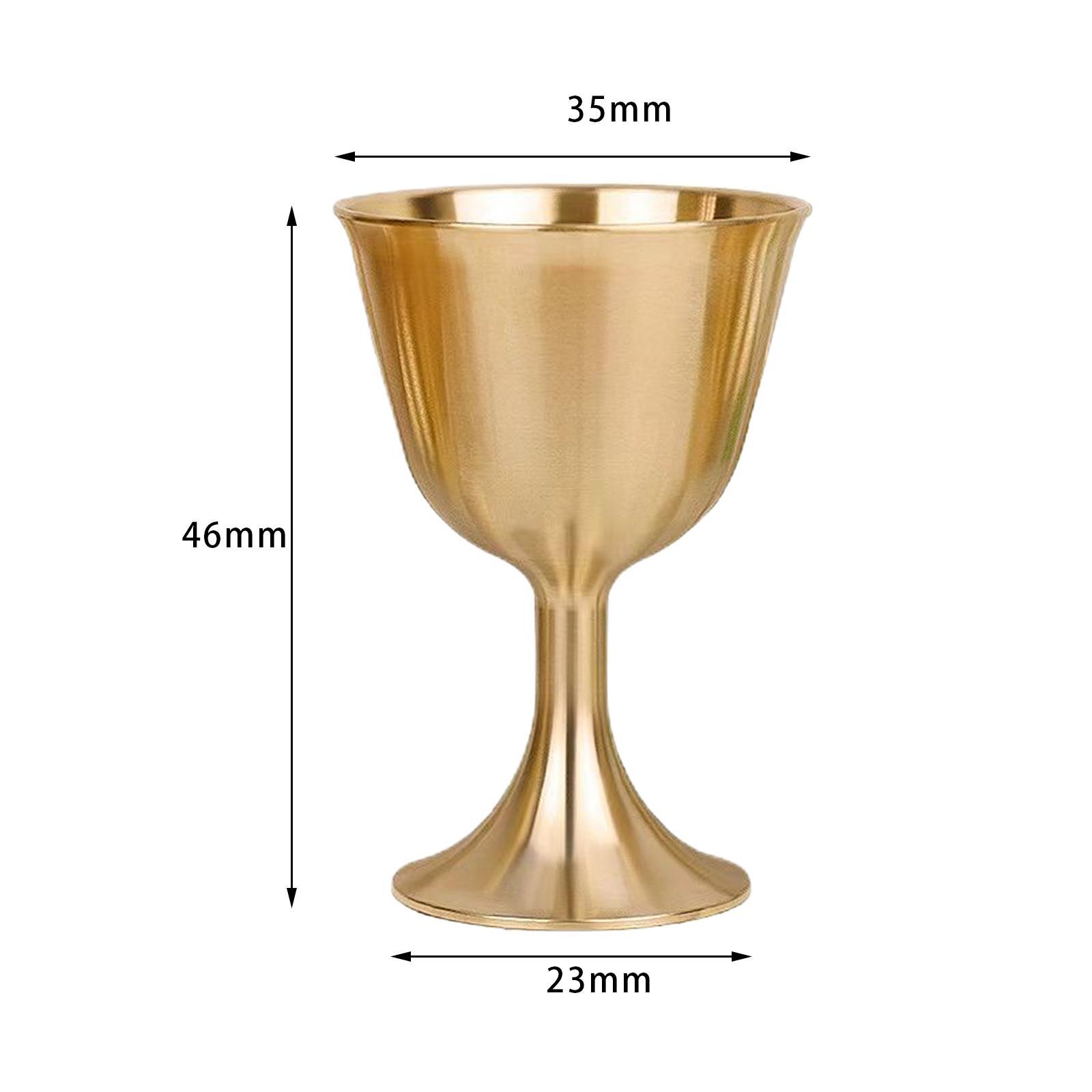 Wine Goblet Glasses Liquor Cup Pure Copper Handmade Glass for Party Wedding Graduation Anniversary Christmas