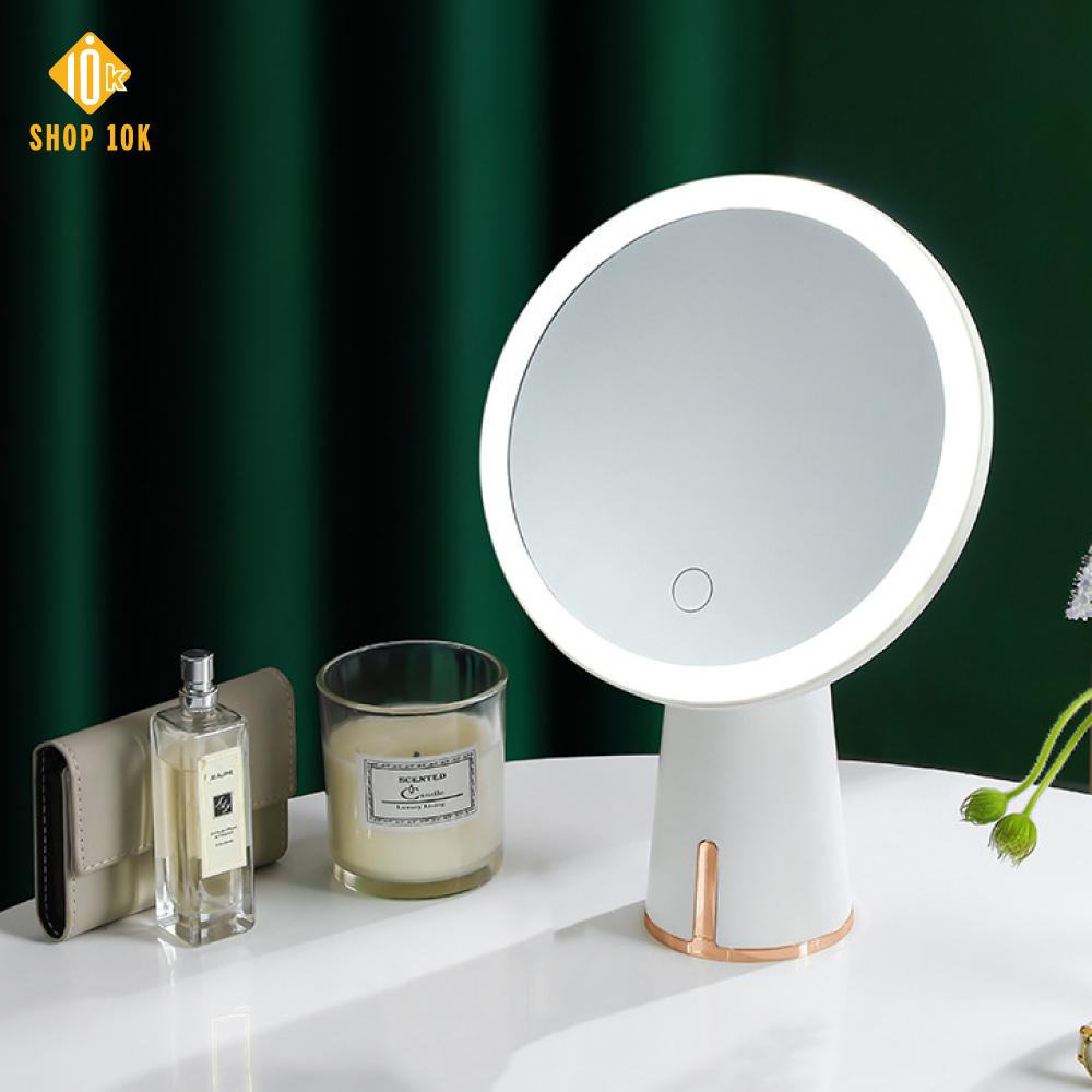 Gương đèn LED trang điểm để bàn, Gương trang điểm kiểu dáng chân to BEAUTY MIRROR Shop10k -SP005359