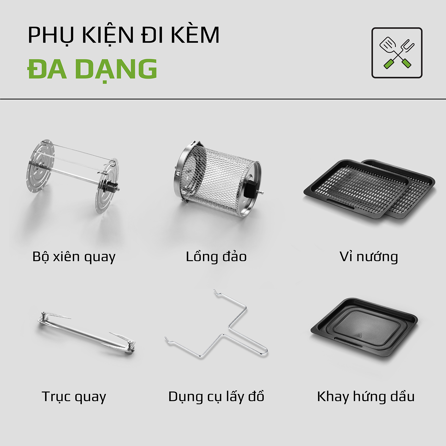 Nồi Chiên Không Dầu OLIVO AF 12 Dung Tích 12L - Công Suất 1800W
