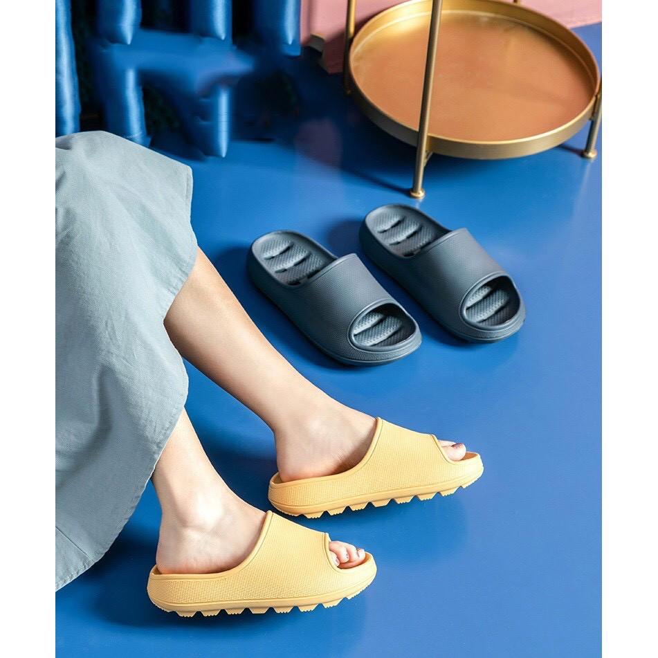 Dép xuồng, quai ngang Unisex, dép đi văn phòng, dạo phố êm chân, siêu nhẹ đế độn Riza thông hơi - Thời Trang PKT