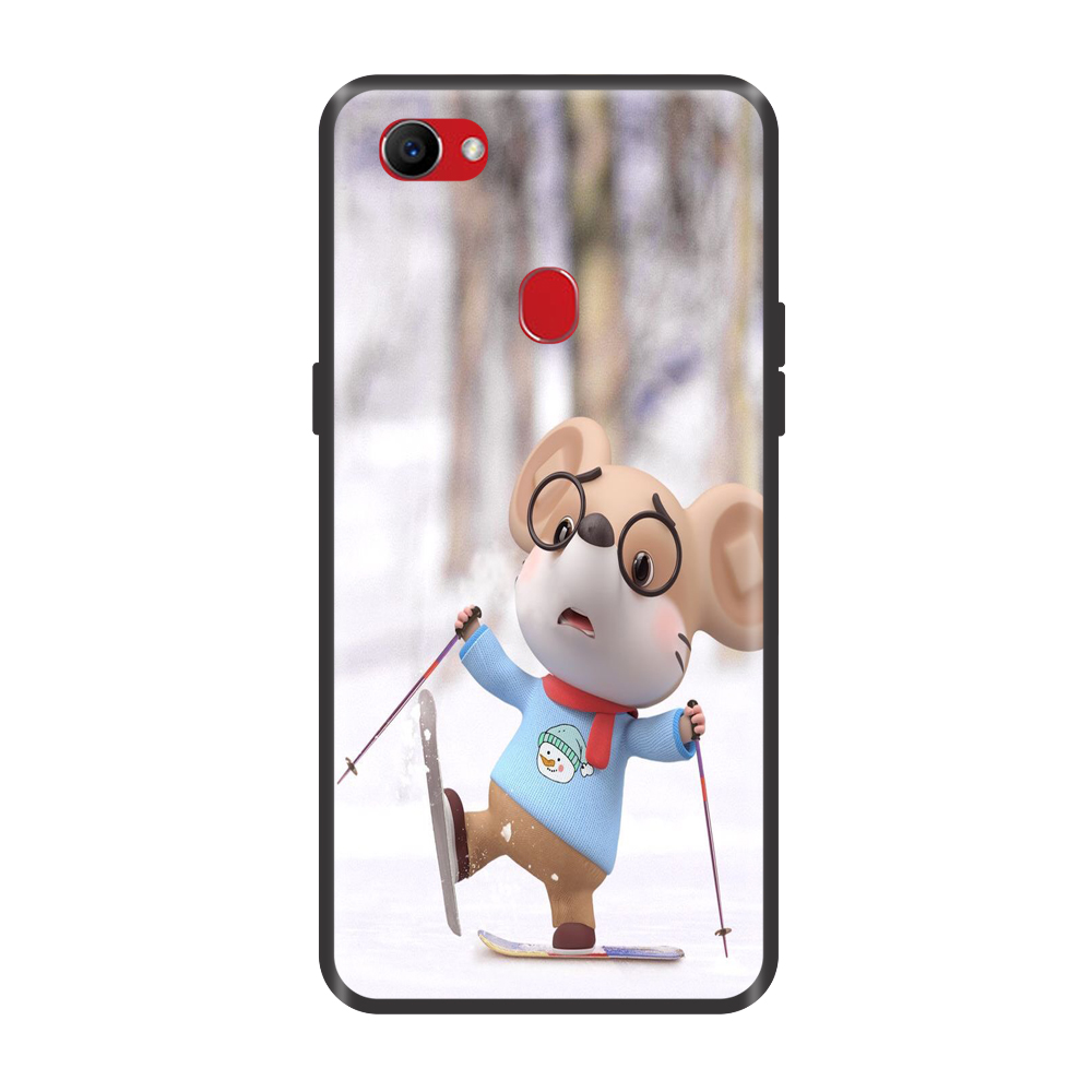 Ốp lưng TPU viền dẻo cho điện thoại OPPO F7 Hình Chuột Tết 2020 - Mẫu 21