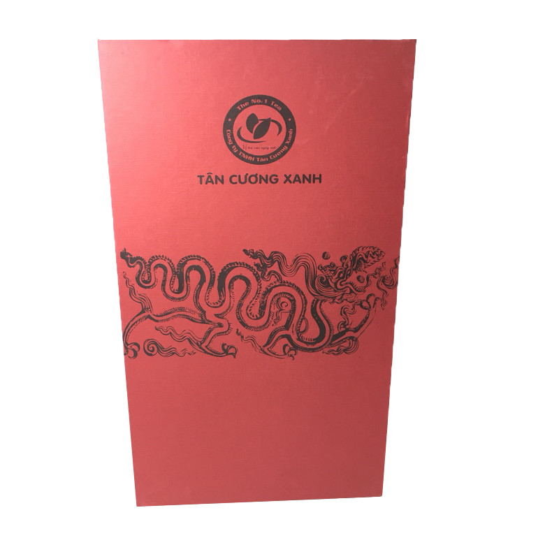 Bộ quà tặng trà tân cương thượng hạng - Hộp trà tân cương long phụng 200 gram