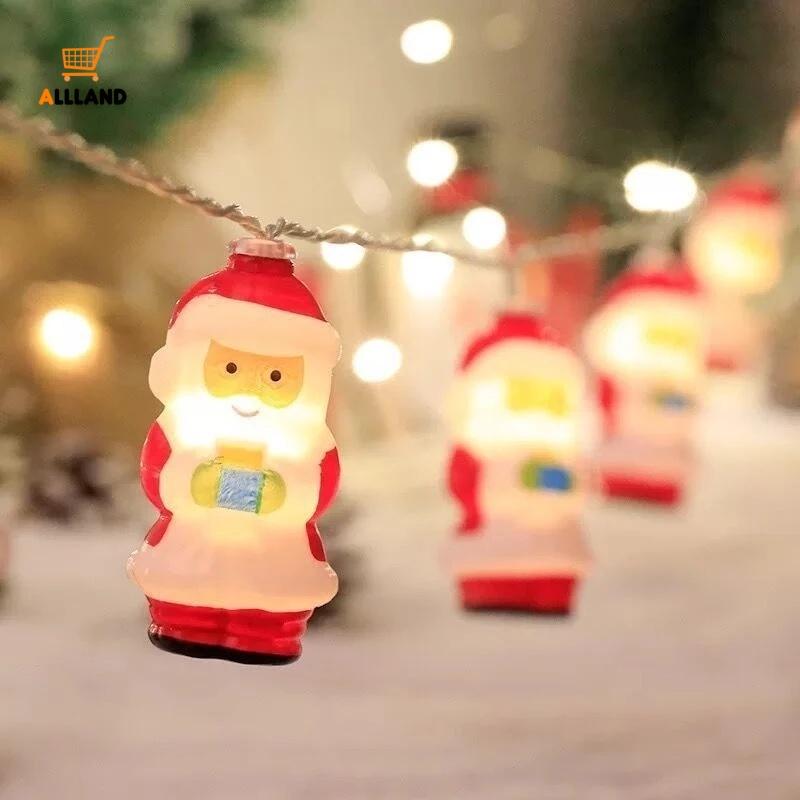 Dây đèn LED 10/20 bóng hình ông già Noel trang trí Giáng Sinh
