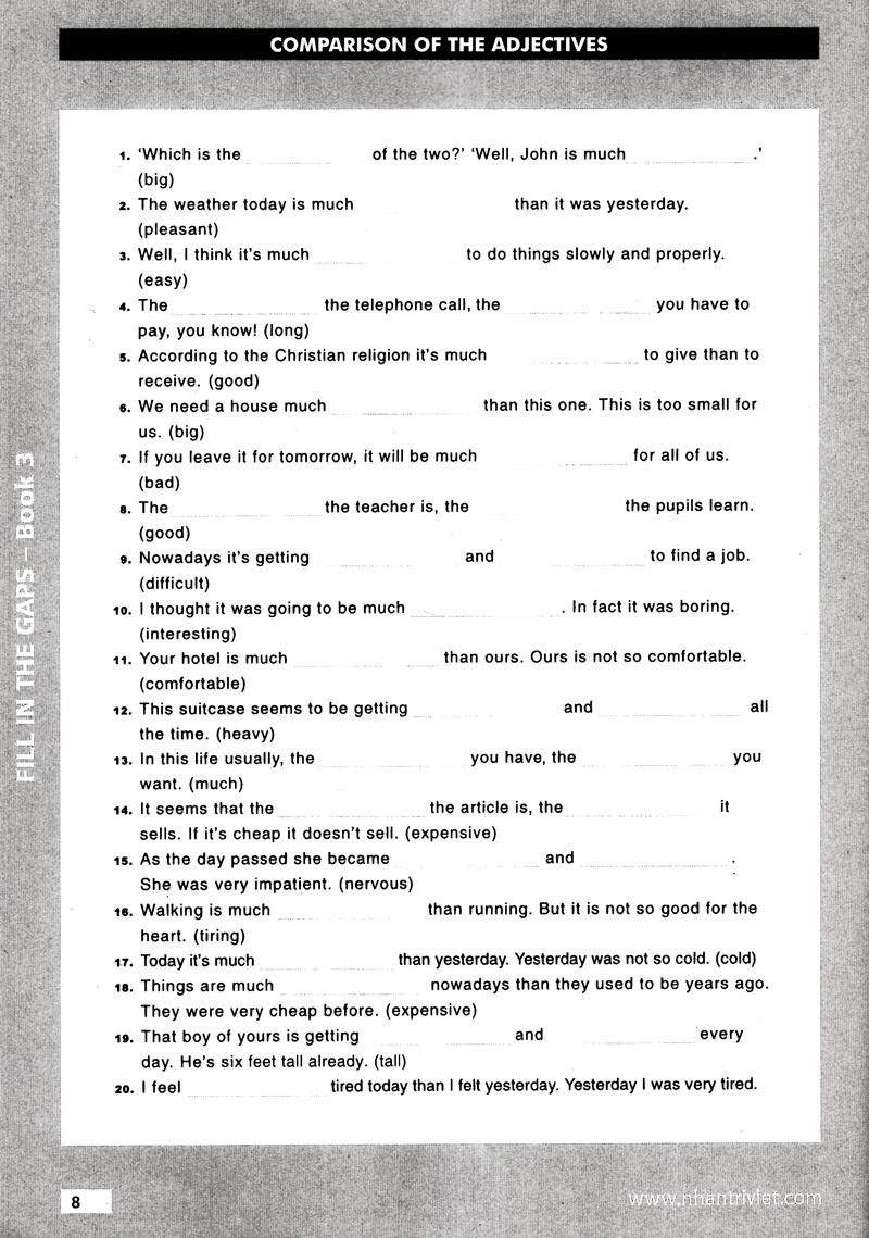 Fill In The Gaps - Book 3 (Không CD)