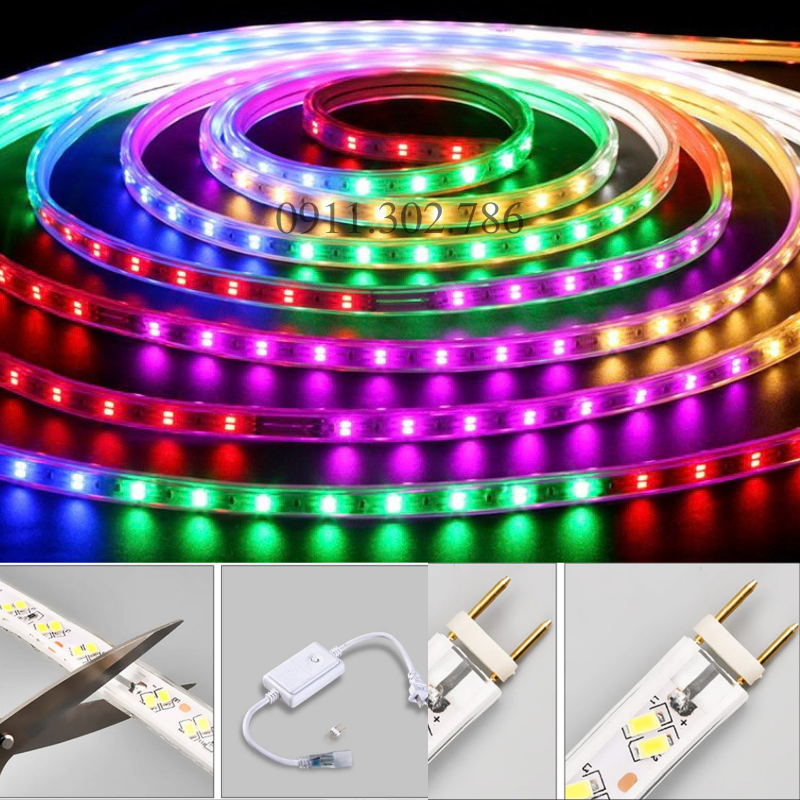 5M  100M Dây led nháy đuổi đơn đủ màu với 5 chế độ nháy Tặng nguồn cắm sẵn dùng để trang trí ngoài trời, chống nước, quấn cây, trang trí tết 2023