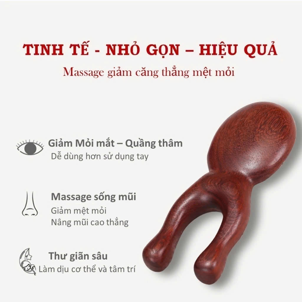 Dụng Cụ day ấn Huyệt Mát xa toàn thân kiểu Thái bằng gỗ Chăm sóc sức khỏe