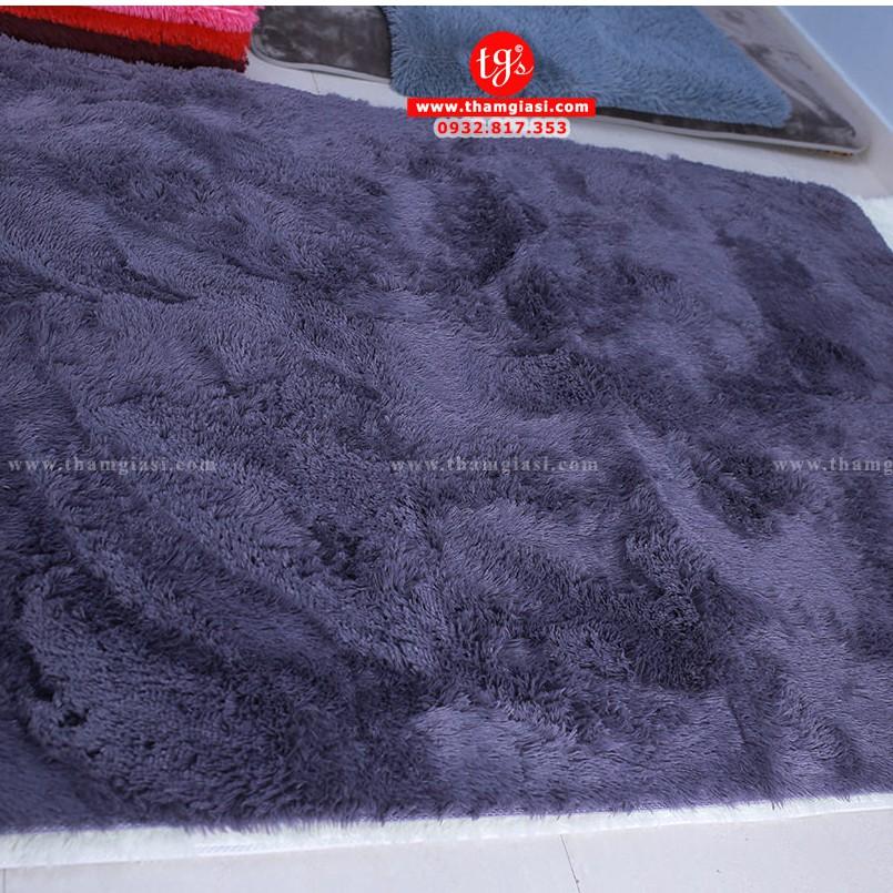 Thảm Lông Xù Màu Xám Tím | 160x200cm | Thảm Trang Trí Phòng Khách - Phòng Ngủ - Thảm Trải Sofa - Thảm Dành Cho Bé