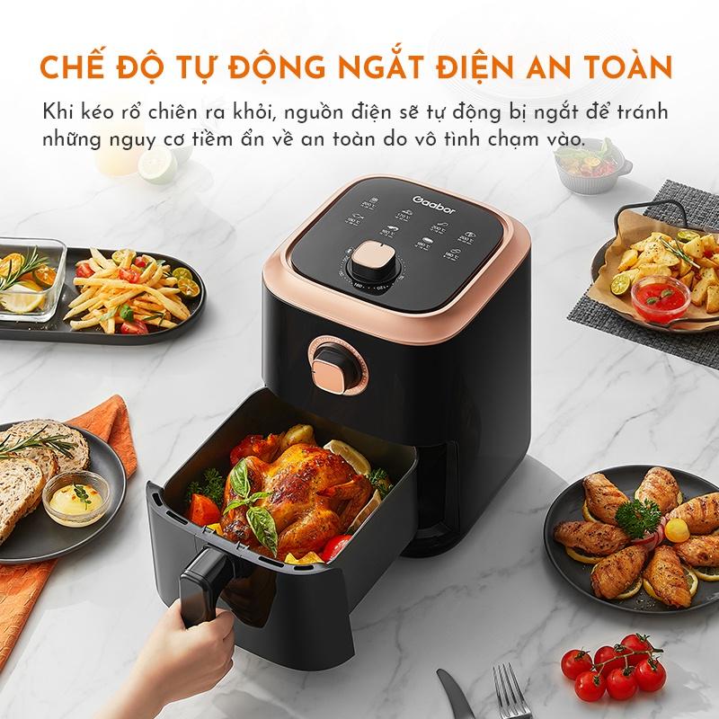 Nồi chiên không dầu GAABOR GA-M45A02 dung tích 4.5L - Thép không gỉ - Giá rẻ - Hàng chính hãng