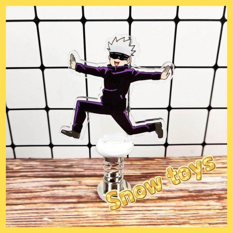 Mô Hình Tượng Standee Acrylic Mica 2 mặt Gojo Satoru Toge Inumaki lò xo lắc lư - Jujutsu Kaisen Chú thuật hồi chiến