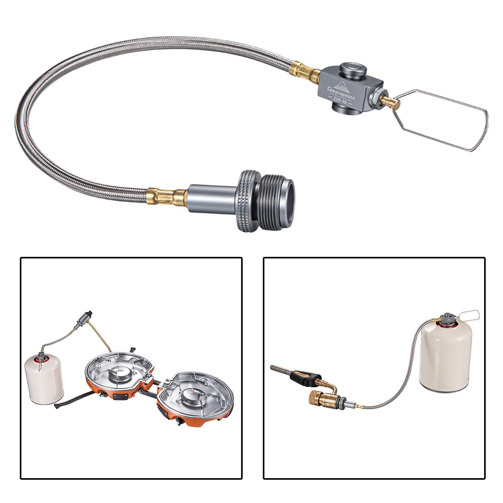 Gas Adapter Hose Connector Regulator for Outdoor Camping Fishing Grill