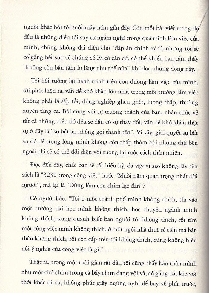 Đừng Làm Con Chim Lạc Đàn