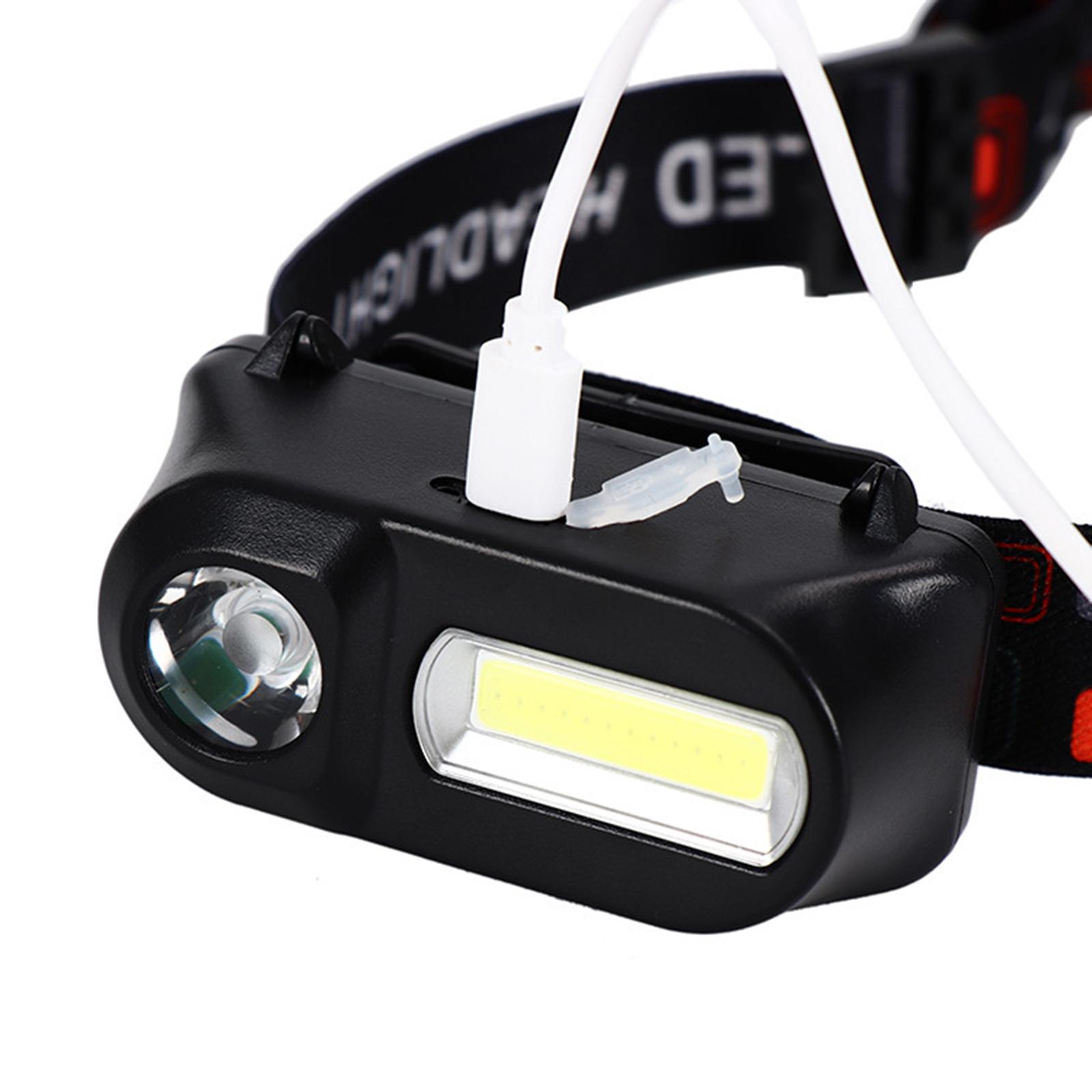 LED Outdoor Headlight Waterproof 6 Modes Outage Fishing Head Torch Headlamp