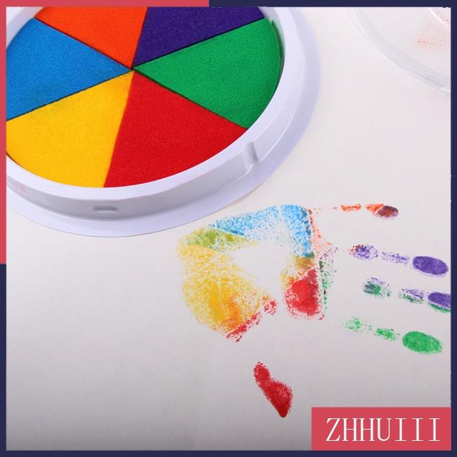 JT Colorful Fingerprinting Inkpad Washable Painting Pigment Graffiti Coloring Handprint