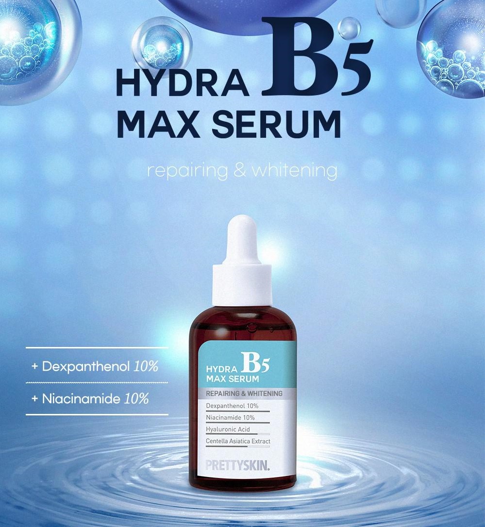 Tinh Chất Phục Hồi Dưỡng Trắng Prettyskin Hydra B5 Max Serum 50ml