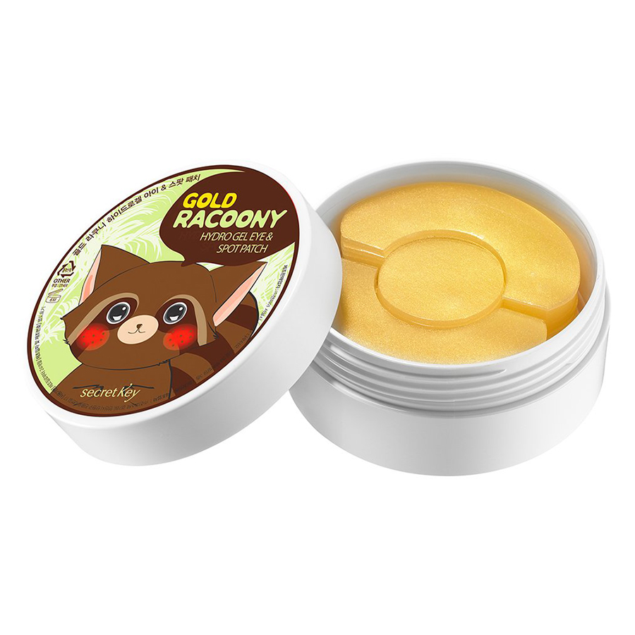 Mặt Nạ Dưỡng Mắt Và Giảm Thâm Đốm Mụn Gold Racoony Hydro Gel Eye Spot Patch