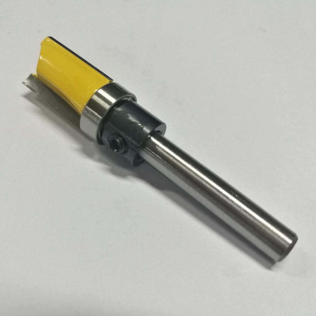 2 Flute 1/4'' Shank Mortise Template Router Bit Flush Trim for Solid Wood