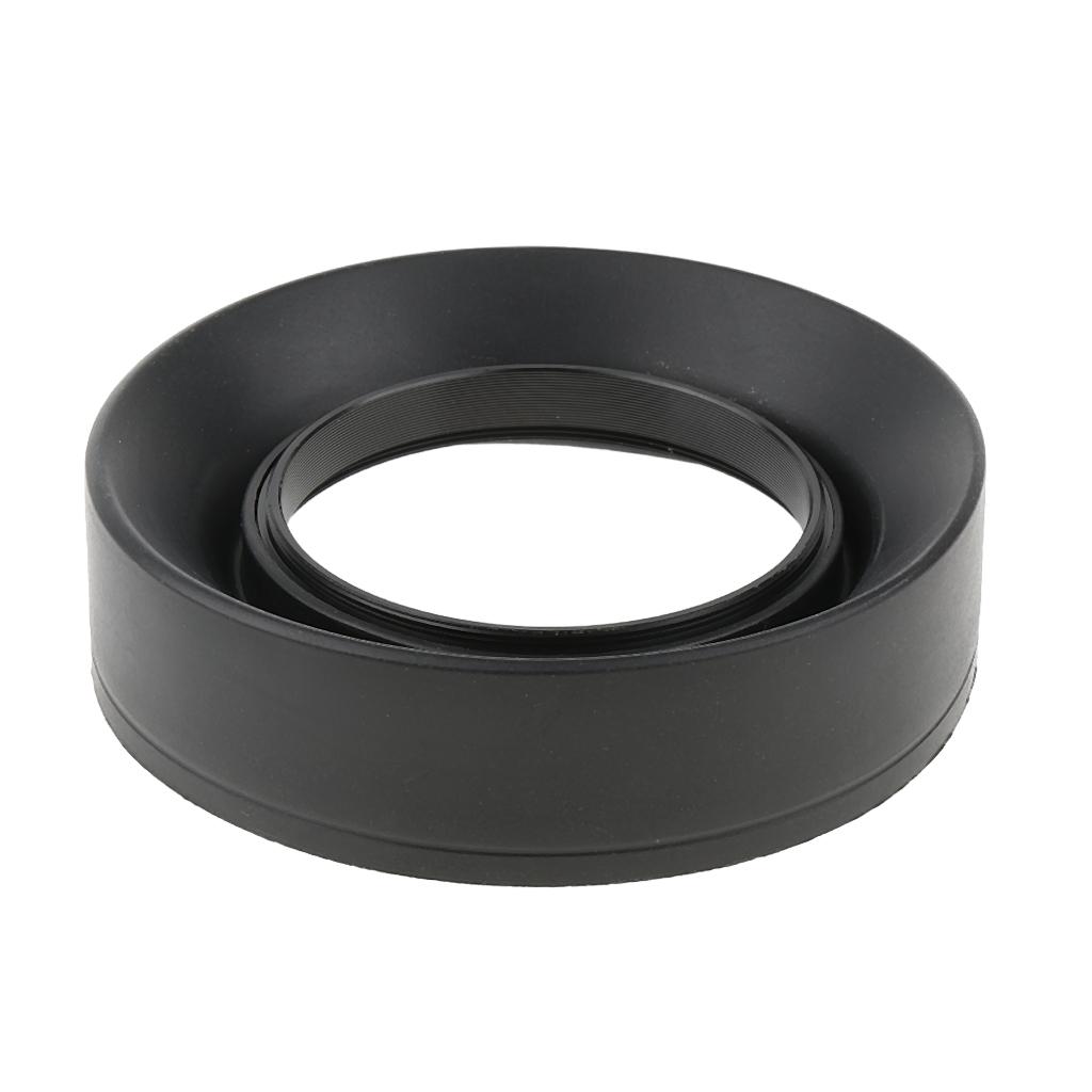 Rubber Wide Angle Standard Telephoto Lens Hood for Sony FE 50mm f1.8 / E 55-210mm f4.5-6.3 / FE 24-240mm f3.5-6.3