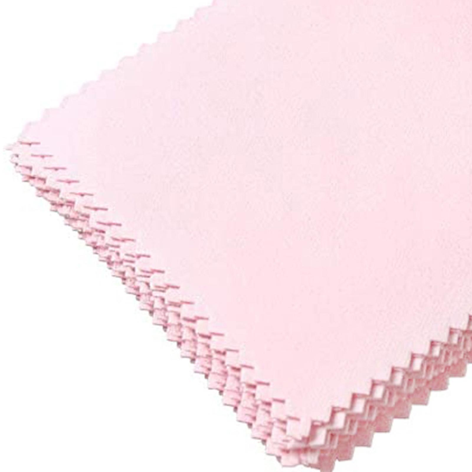 10Pcs Jewelry Cleaning Polishing Cloth Wiping Cloth for Rings Silverware