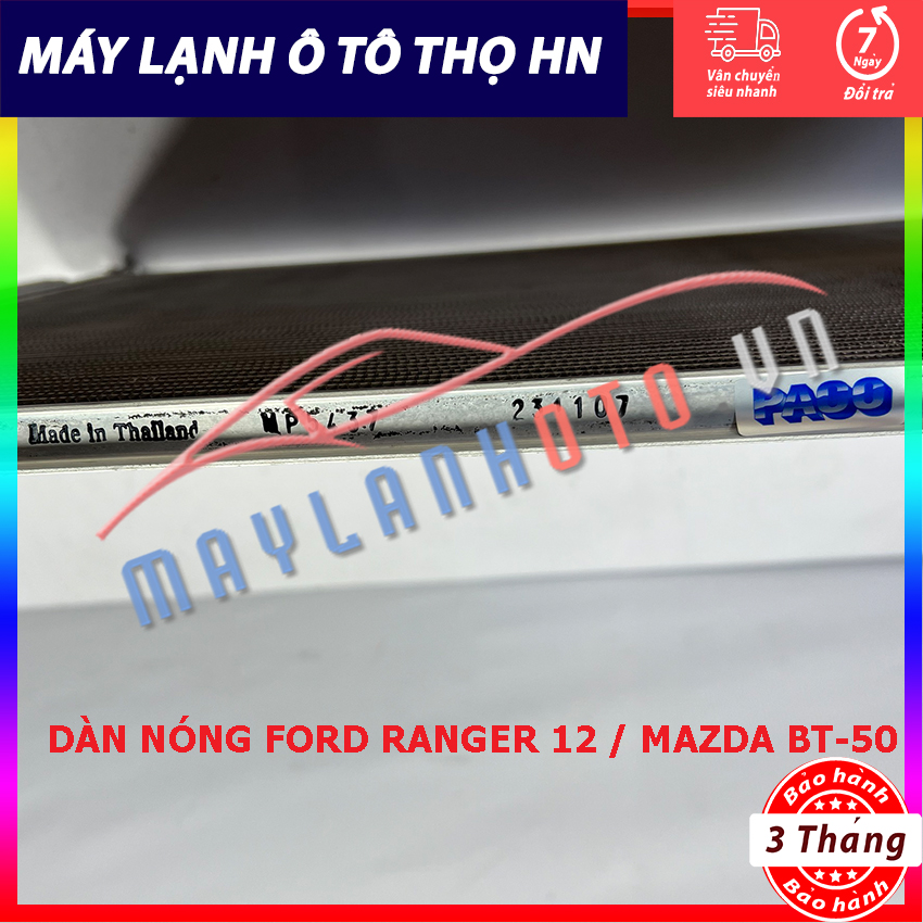 Dàn (giàn) nóng Ford Ranger / Mazda BT50 2012-2013-2014-2015 (12-13-14-15) hàng xịn PACOThái Lan