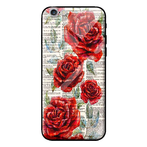 Ốp lưng kính cường lực cho iPhone 6S Plus hoa 1 - Hàng chính hãng