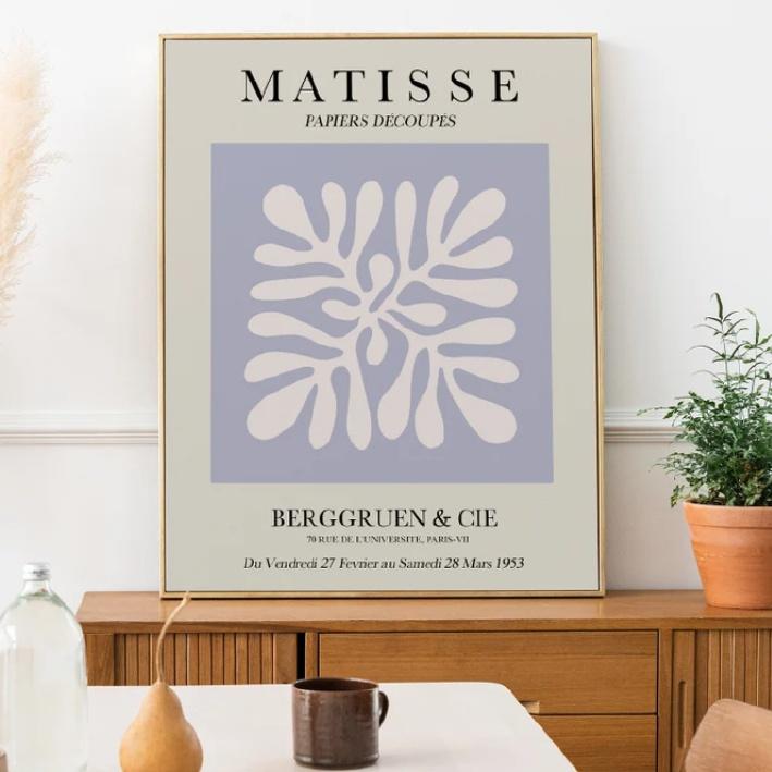 TRANH TREO TƯỜNG NGHỆ THUẬT AESTHETIC PASTEL DENNISH MATISSE 64