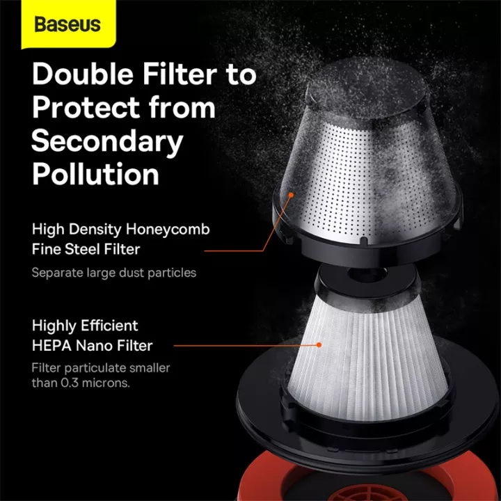Máy hút bụi cầm tay Baseus A7 Cordless Car Vacuum Cleaner 6000Pa -hàng chính hãng