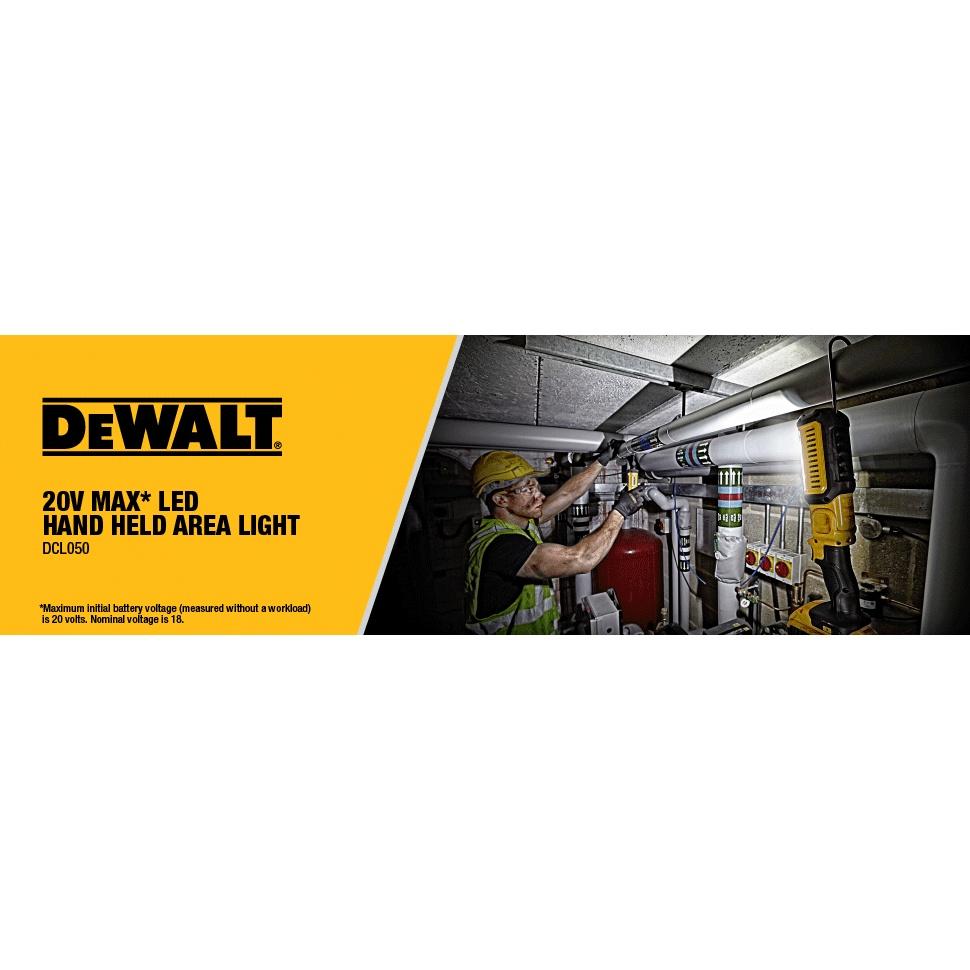 Thân Đèn Led 1000 Lumen Pin Cầm Tay 20v Dewalt DCL050 Type 2