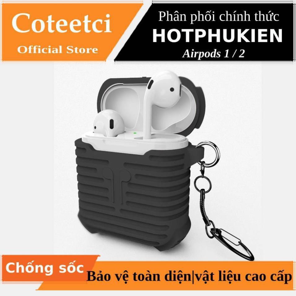 Bao case silicon màu cho tai nghe Apple Airpods 1 / 2 hiệu Coteetci (siêu chống sốc và chống va đập) - Hàng chính hãng