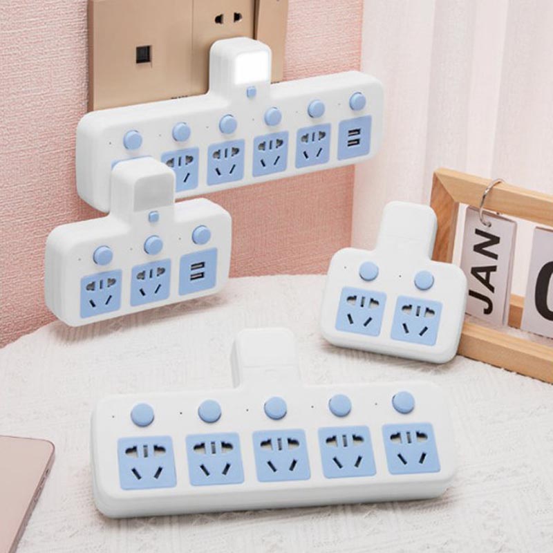 Ổ điện không dây kiêm đèn ngủ 2 chấu