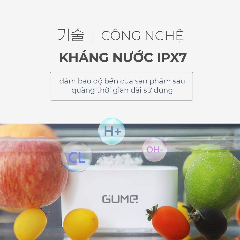 Máy Khử Khuẩn Thực Phẩm Gume, Máy Rửa Rau Quả, Thực Phẩm, Bằng Công Nghệ Điện Phân, Nhập Hàn, BH 12 Tháng