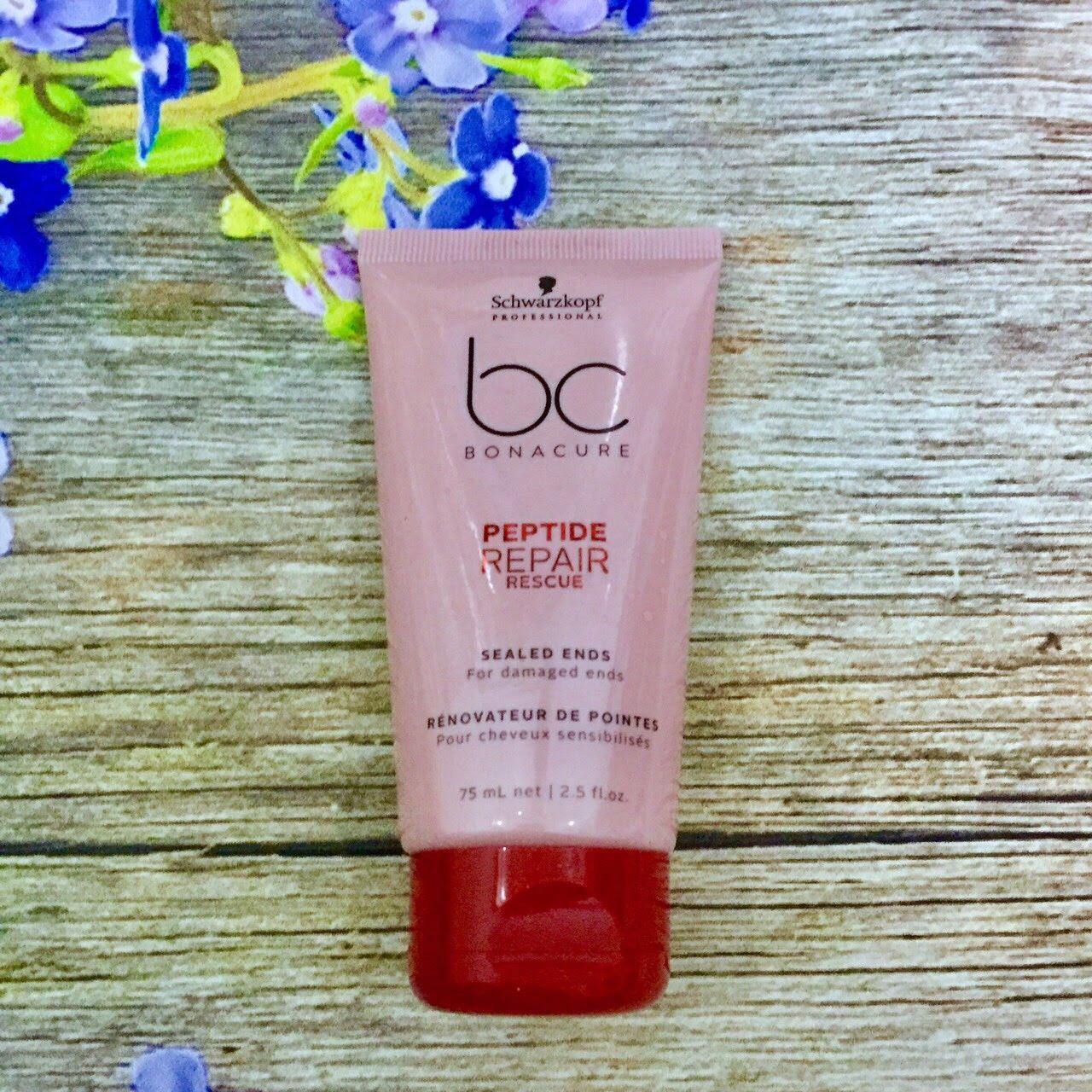 Dưỡng chất suôn mượt cho tóc khô hư tổn chẻ ngọn Schwarzkopf BC Bonacure Peptide Repair Rescue Sealed Ends 75ml