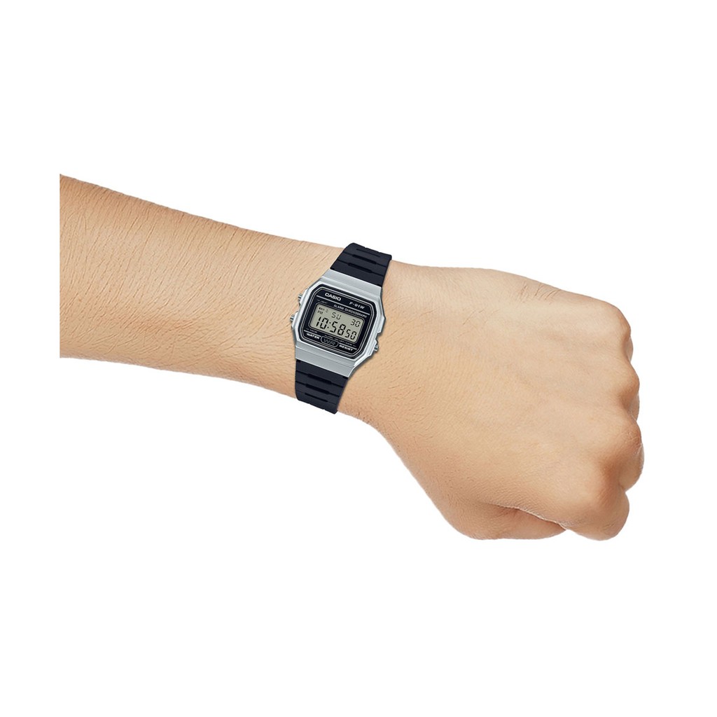 Đồng Hồ Nam Dây Cao Su Casio F-91WM-7ADF (38.2 x 35.2 mm)
