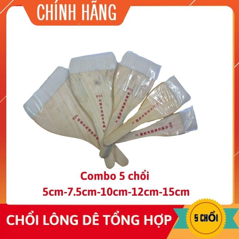 Chổi lông dê tổng hợp dát vàng, sơn nhũ, dụng cụ phết mặt bánh và nhiều công dụng khác