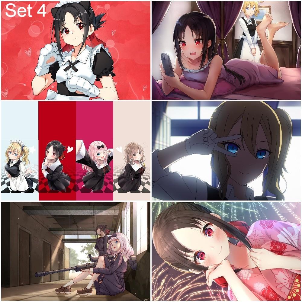Bộ 6 Poster anime Kaguya-sama: Love Is War - Cuộc chiến tỏ tình của những thiên tài - A3,A4,A5