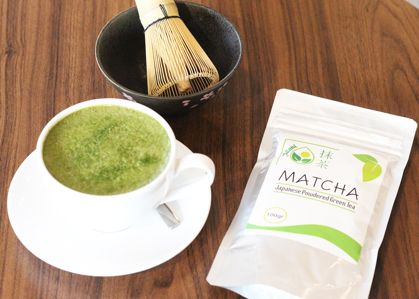 Bột Matcha Nhật Bản - Bột trà xanh nguyên chất 100% Japanese Matcha Atani (Gói 100 gram)