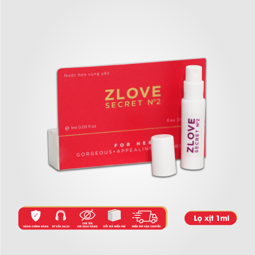 Nước Hoa Vùng Kín Zlove Secret No.2 - Hương Thơm Dịu Nhẹ, Nữ tính - Lưu Giữ Mùi Hương Cả Ngày