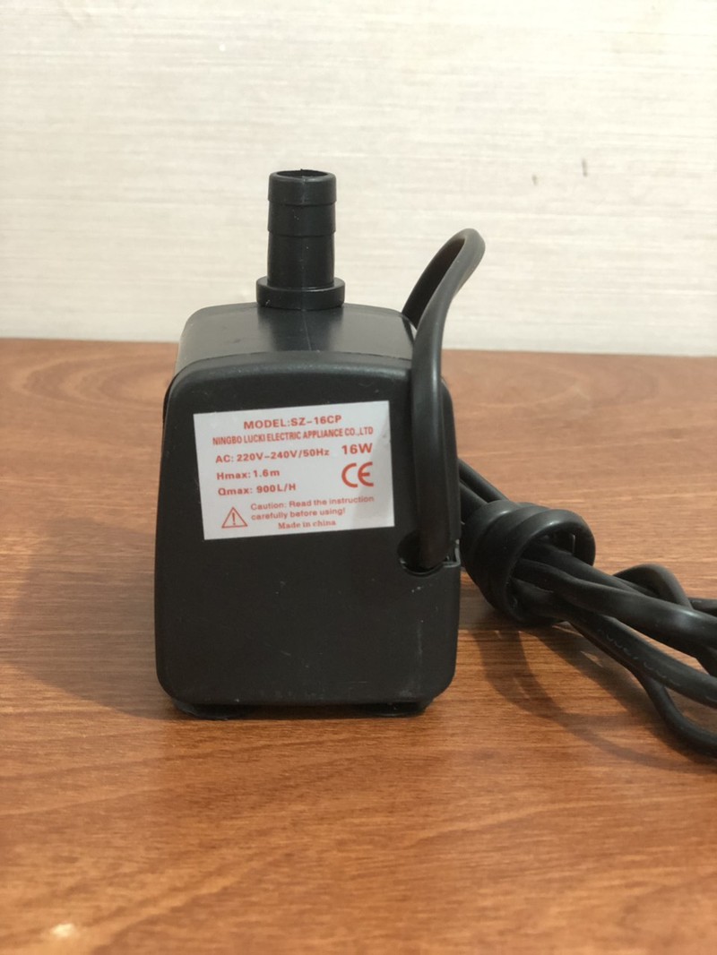 Bơm Chìm Hồ Cá 16W 220V Đẩy Cao 1.5m