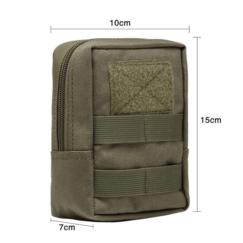 Tactical Molle System Medical Pouch 1000D Utility EDC Tool Accessory Waist Pack Phone Case Airsoft Hunting Pouch