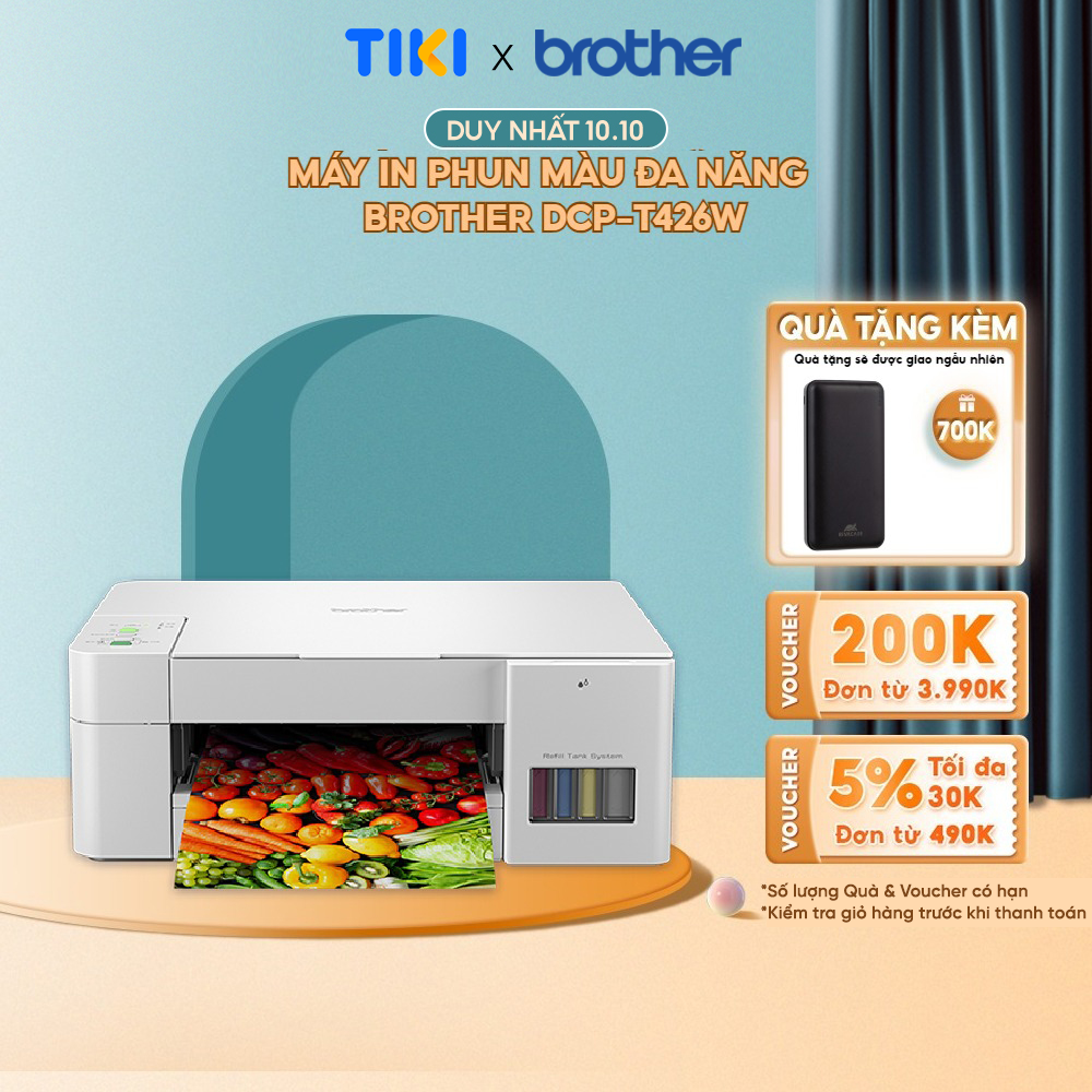 Máy in phun màu đa năng Brother DCP-T426W