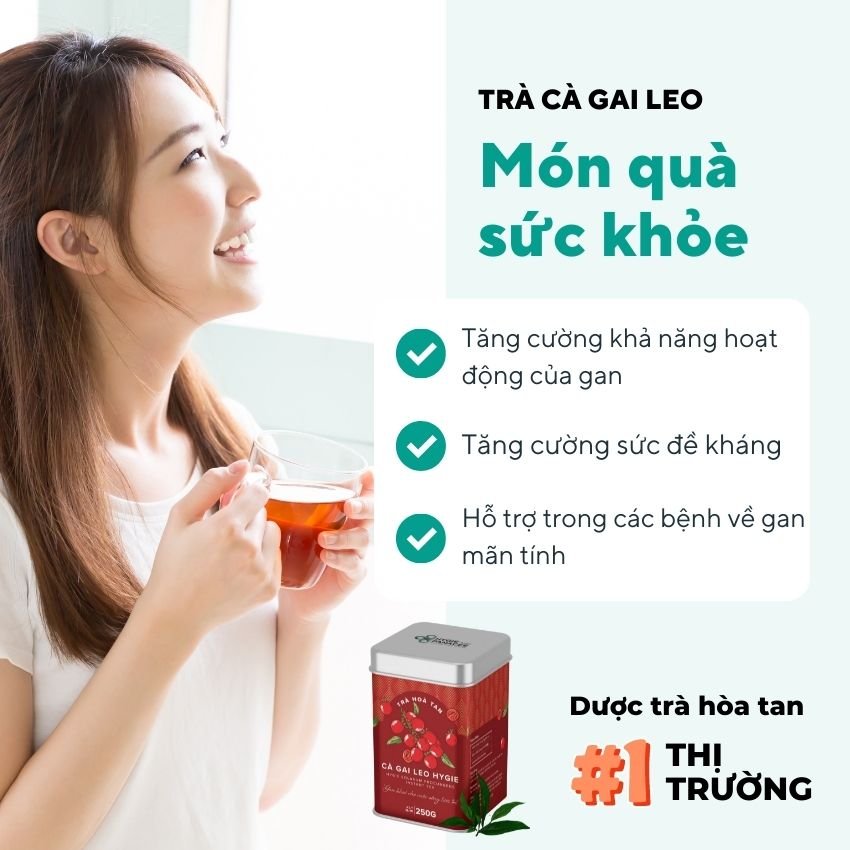 Trà Thảo Dược Cà Gai Leo Hygie Giải Độc Gan, Giải Rượu Bia, Mát Gan, Tăng Cường Sức Đề Kháng Hũ 250g