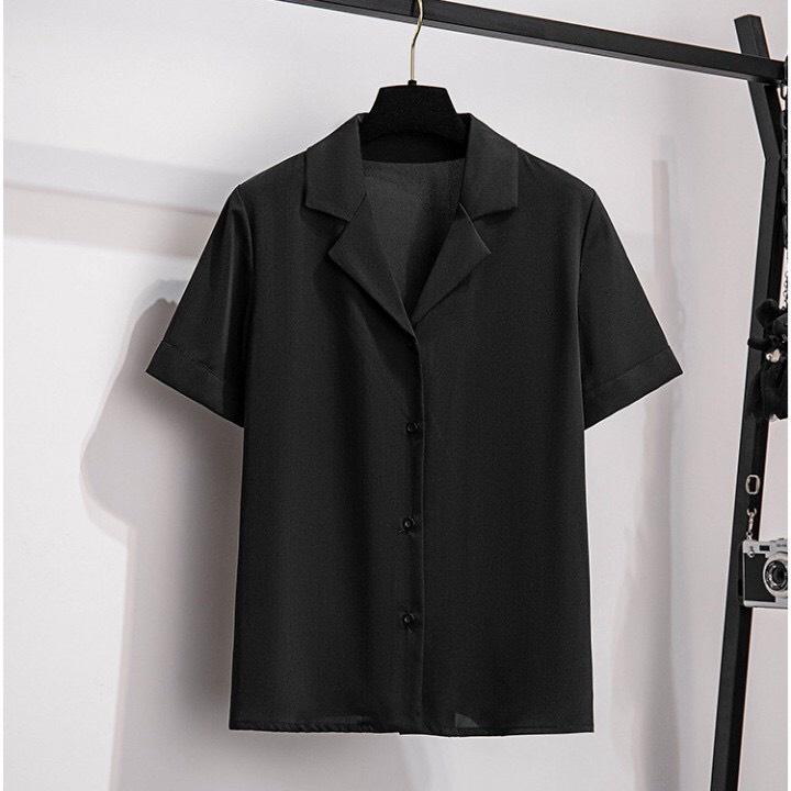 Áo sơ mi ngắn tay cổ vest MANTONI, Áo sơ mi nam nữ unisex chất lụa siêu thoáng mát (SM.CVEST