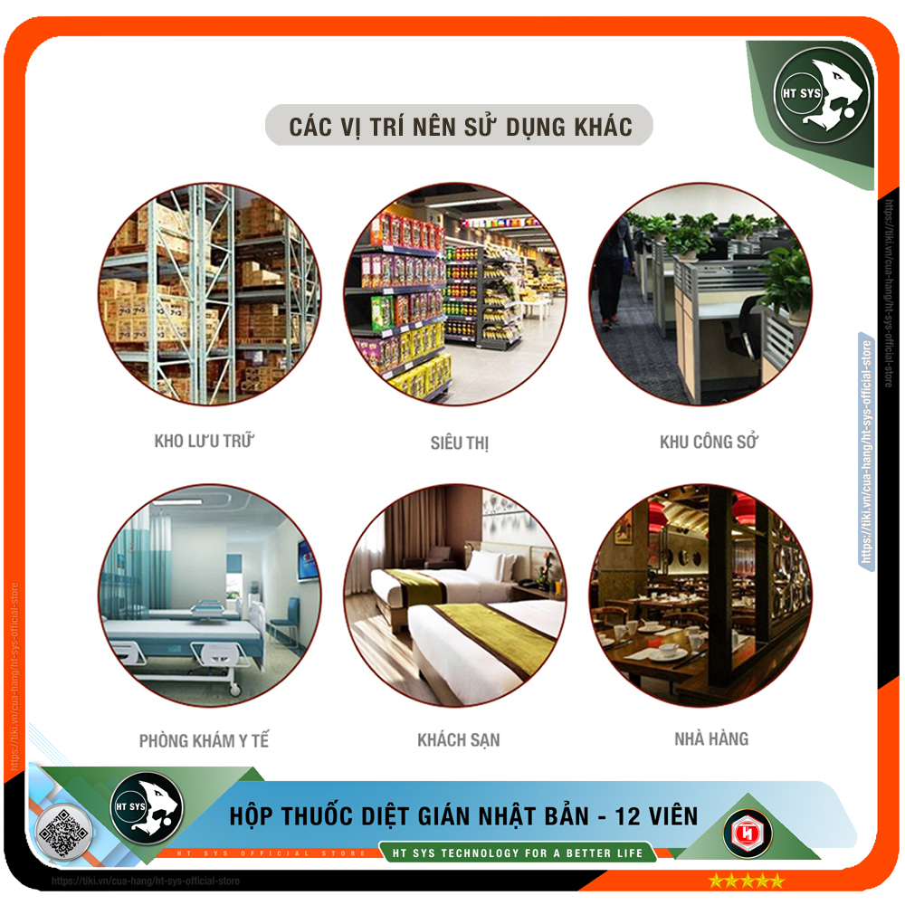 Thuốc Diệt Gián Nhật Bản HT SYS EARTH - Hộp 12 Viên - Cách Diệt Gián An Toàn Hiệu Quả Cho Con Người Và Vật Nuôi