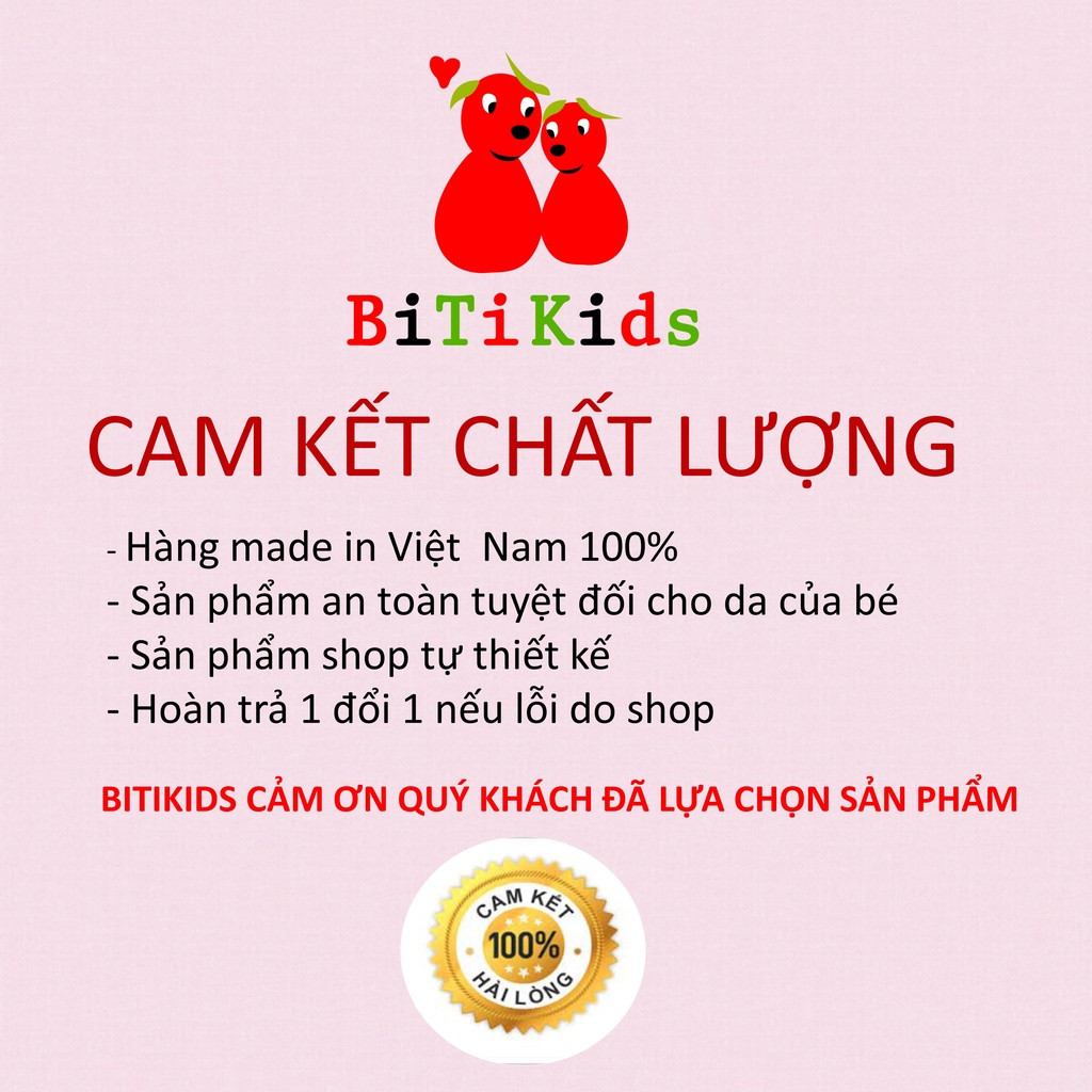 Váy trẻ em, đầm bé gái BITIKIDS, vàng và hồng trơn 0 đến 8 tuổi