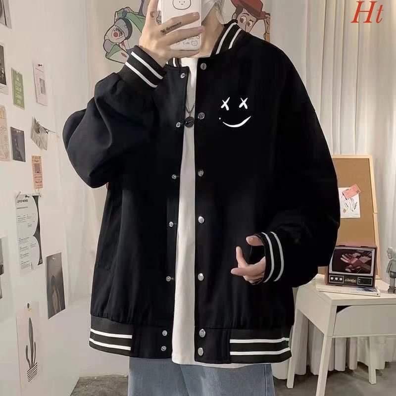 Áo bomber đen mặt XX H2A