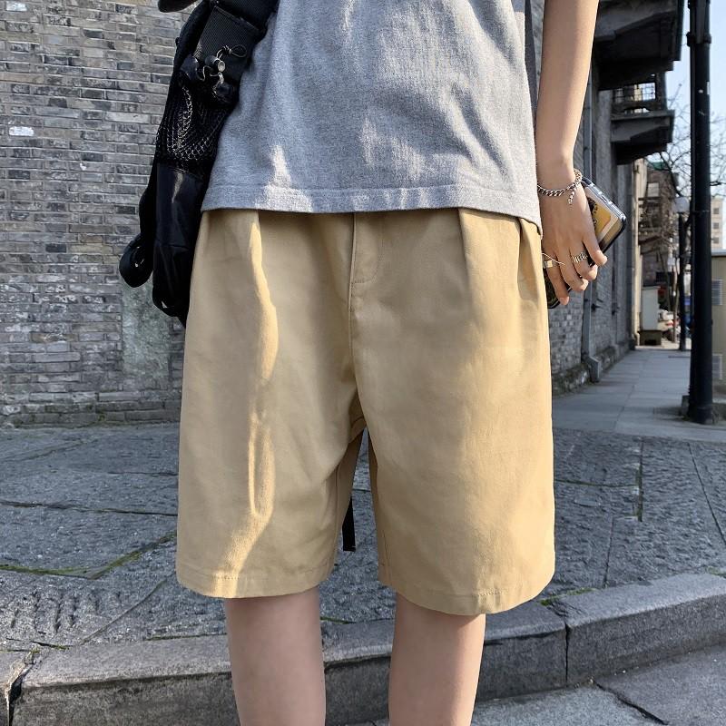 Quần Short Cotton Dáng Rộng Thời Trang Mùa Hè Năng Động Cho Nam